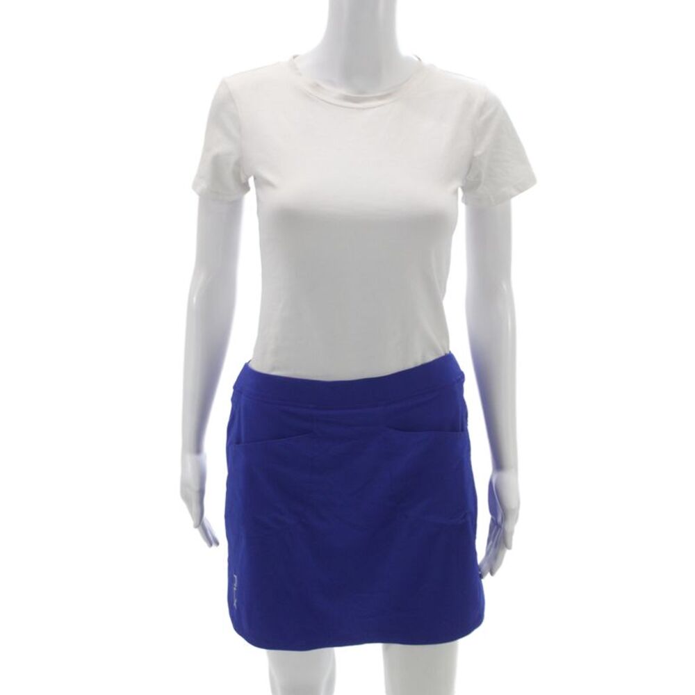 RLX Ralph Lauren Women Athletic Blue Polyester Skort Mini Pull On Size S